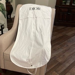 DIOR Heavy Cotton Canvas Garment Bag White, appears never been used